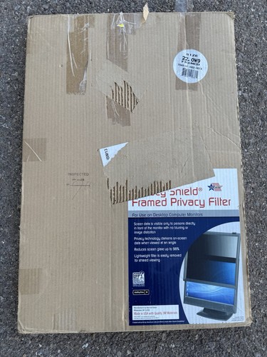 Skilcraft Privacy Shield Privacy Filter With Frame, Desktop Lcd Monitor WideSc - Afbeelding 2 van 3