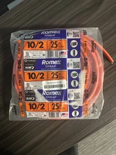 Southwire 25' 10/2 with ground Romex brand SIMpull