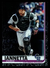 Chris Iannetta Colorado Rockies 2019 Topps Black #346 SN /67