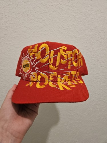 Vintage Houston Rockets Rare Snapback Hat 90s NBA Basketball