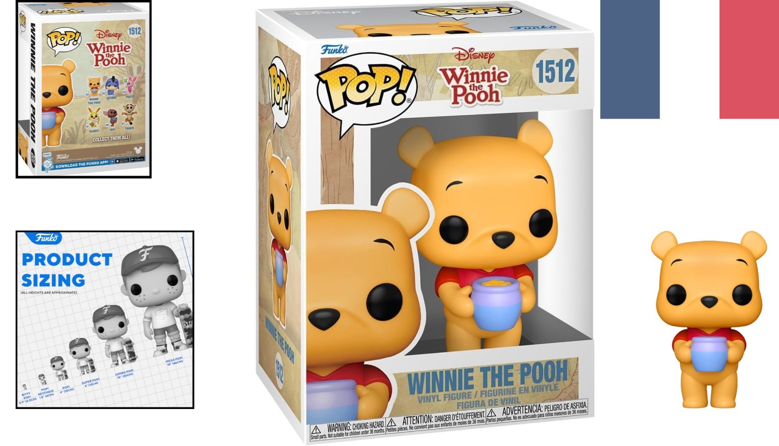 Figurine Winnie l'Ourson Disney Funko Pop en vinyle de 9,5 cm pour collectionneur
