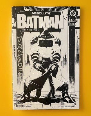 Absolute Batman #1 Noir Edition MN/MT Nick Dragotta  Signed . 2025 DC Comics
