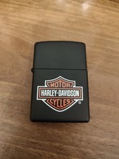 Zippo Harley Davidson Black Logo 
