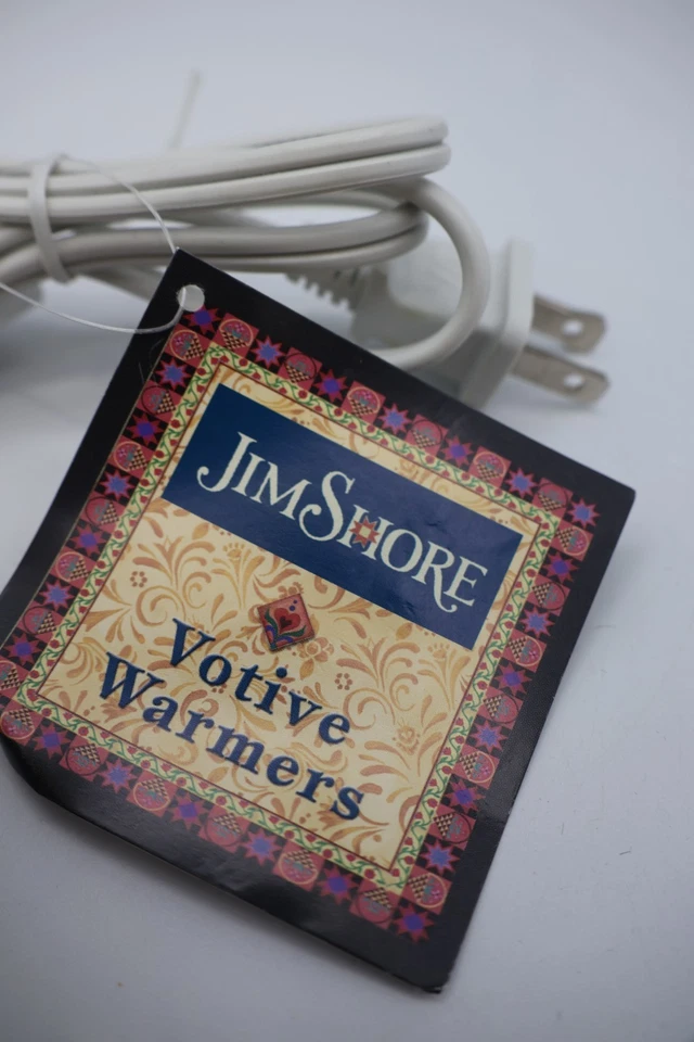 Jim Shore Crazy Mountain Candle Jar calentador eléctrico ~ Santa arte popular Navidad Foto 2 de 4