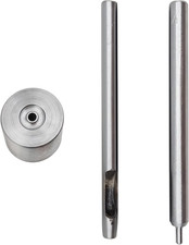 Eyelet Hole Punch Die Tool 4Mm Grommet Setter Hollow Punch with Base and Ram for