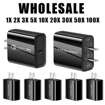 20W USB Type-C Wall Fast Charger PD Power Adapter For iPhone 11 12 13 14 Pro Lot