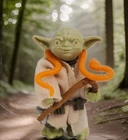 Vintage Star Wars Yoda W/Orange Snake Red Eyes Complete 1980 Kenner Nice!