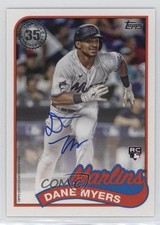 2024 Topps Series 1 1989 Topps Baseball Auto Dane Myers #89BA-DMY Auto e8x