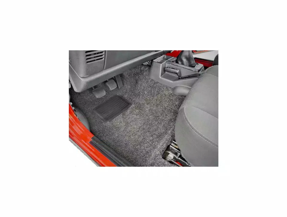 BedRug Classic 3-Pc Front Floor Liner Kit Fit 1997-2006 Jeep Wrangler w/Console Foto 2 de 4
