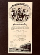 1947 Belmont Park Advertisement Horse Racing NY Armed & Assault Vtg Print AD