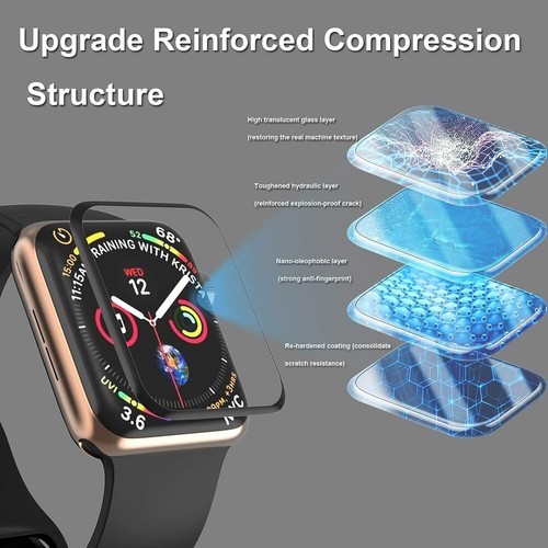 Tempered Glass Screen Protector For Apple Watch iWatch Ultra 10-1 SE 38-49MM - Picture 4 of 12