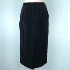 Blake by Devon Skirt Union Made Vintage Black Velvet w Pockets