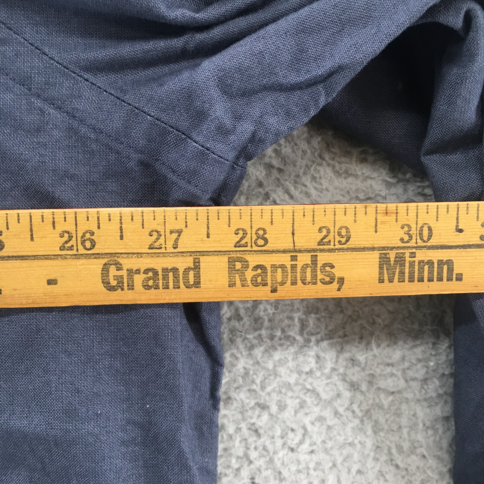 Mutual Weave Button Up Long Sleeve Shirt Mens 2XLT Tall Blue Cotton Blend Casual