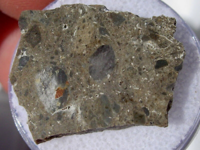 2.65 grams 23x17x3mm Oued El Hamim 001 Lunar slice Meteorite (frag. breccia)