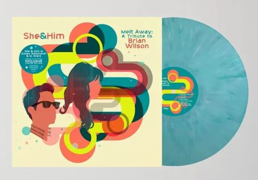 * She & Him - MELT AWAY - Синяя виниловая пластинка - НОВАЯ И ЗАПЕЧАТАННАЯ! Трибьют Beach Boys