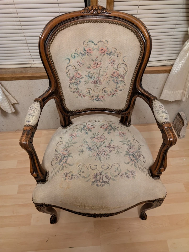 silla antigua louis xv Foto 3 de 4