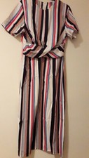Candy striped cross front dress  10/12