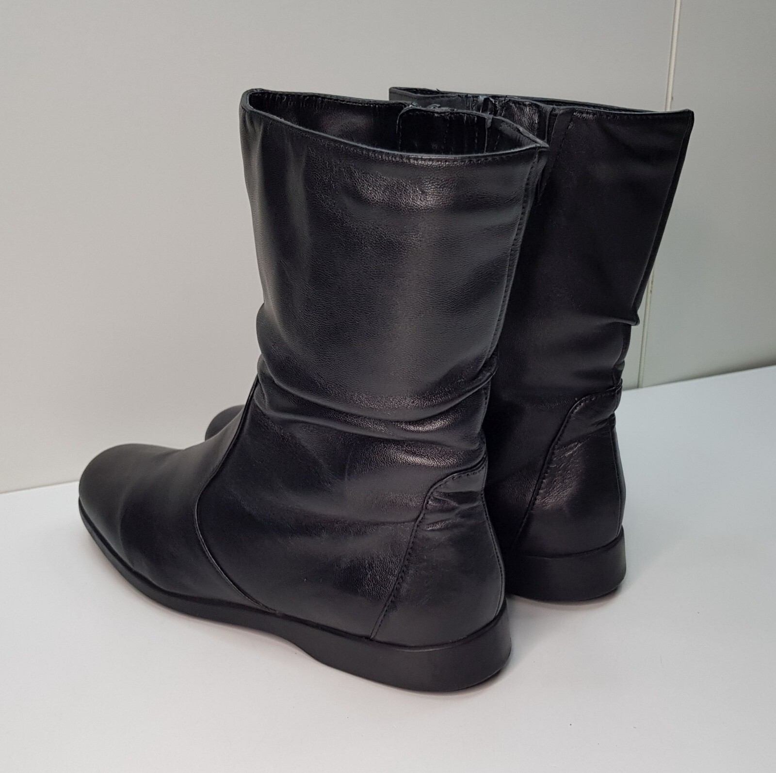 CLARKS MOLENA SIZE 4.5UK EU37.5 WOMENS BLACK LEATHER ANKLE