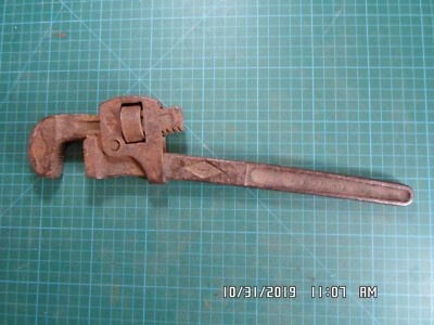 Vintage Walworth Stillson 14'' Pipe Wrench ~ Made in U.S.A. 