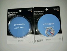 (2) Covergirl Clean Matte Pressed Powder Oil Control Sealed 535 - Medium Light