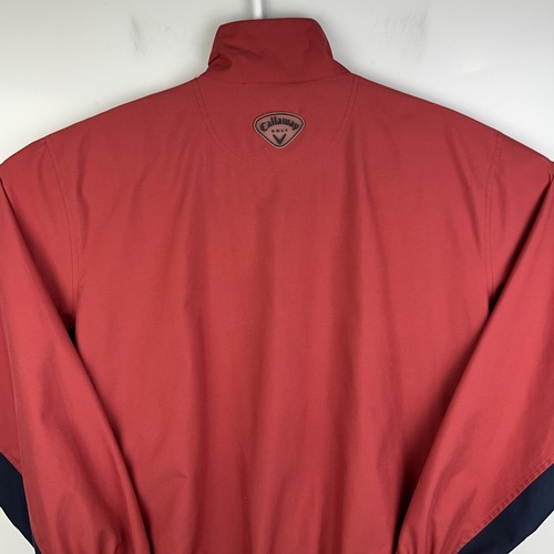 Vintage Callaway Golf Sport Outerwear Men L Red Navy Wind breaker Water Repel K2 - Picture 13 of 17