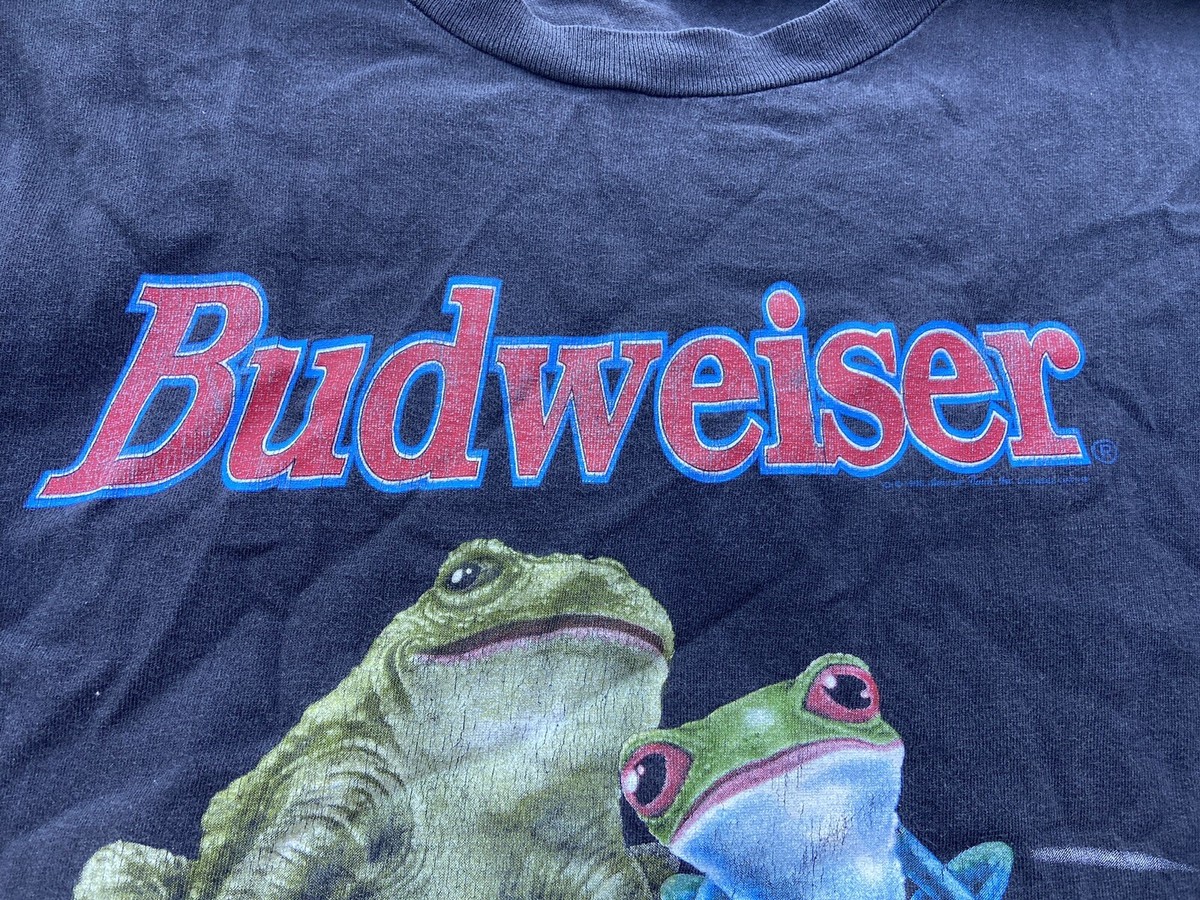 90s budweiser バドワイザーfrog Made in USA XL