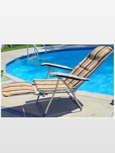 Vtg Marga Airstream Lounge Camping Chair Outdoor Folding Adjustable Brown Italy