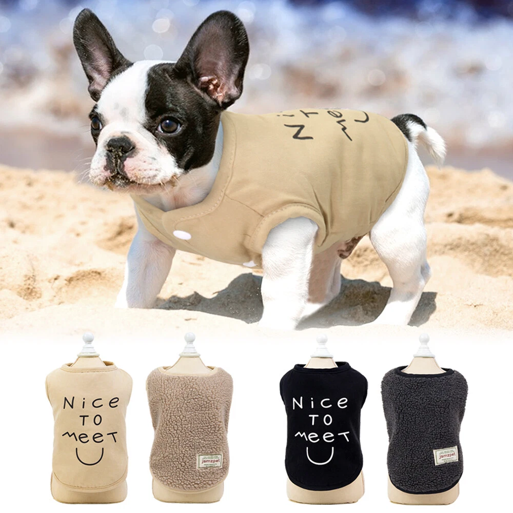 Soft Vest French Bulldog Pet Products Dogs Hoodies Dog Cat Clothes