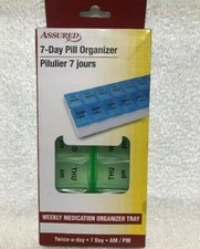 Large Compartment Pill Box 7 Day Medicine Storage Organizer Container Case AM PM
