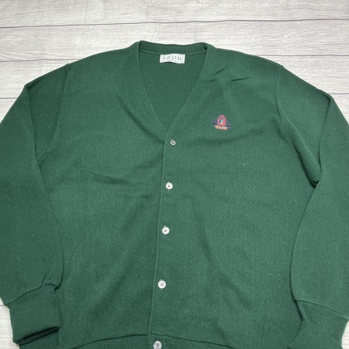 IZOD Vintage Dark Green Cardigan 