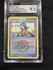 Pokemon Felicity's Drawing Crosshatch Holo #98 from Pokemon League in a CGC 9.5