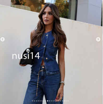 Outfit Zara Jeans Weste ZARA NEW WOMAN FITTED Z1975 DENIM