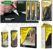 Road Making Accessories - Choose Striping, Top Coat Paint etc Woodland Scenics