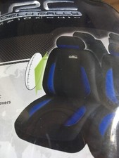 Coprisedili auto universali Toyota Aygo WRC Fia World Rally blu nero.