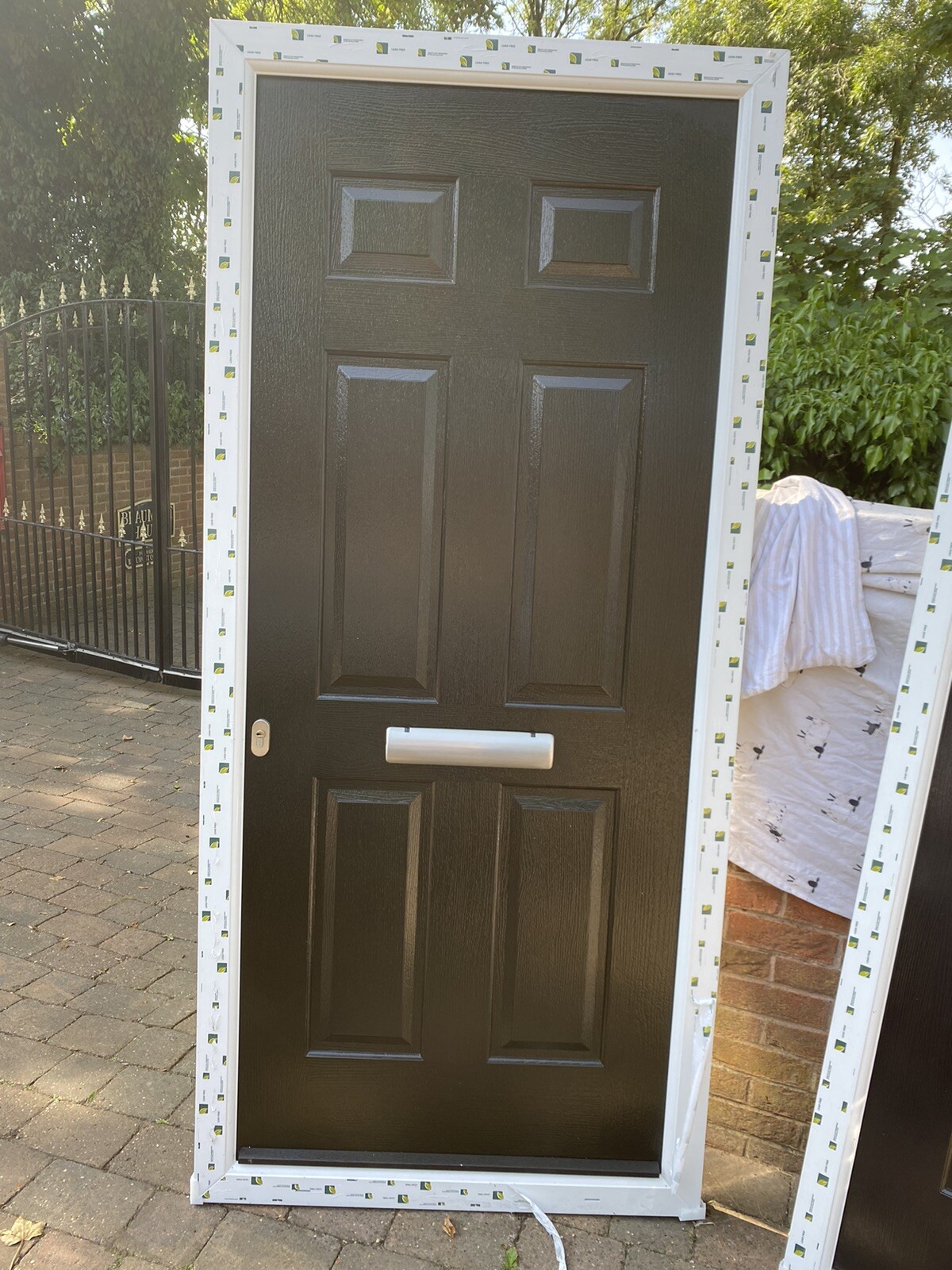Composite Door Solidcore Black 2 Min M1 J28 990x2185 Inc Sill eBay