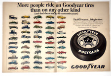 1970 Goodyear Polyglas Tires For 55 Consecutive Years Vintage Print Ad 1970 Goodyear Polyglas Tires For 55 Consecutive Years Vintage Print Ad