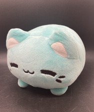 Aurora Tasty Peach Meowchi Kitten Cat Plush 8" Blue Kawaii Cute Stuffed Animal