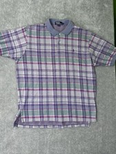 Vintage Polo Ralph Lauren Shirt Men Plaid Preppy Made In USA 80s Size XL