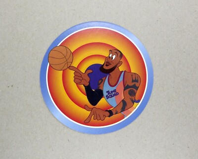 1 x Runde Karte Space Jam a New Legacy - LeBron James mit Ball - T77
