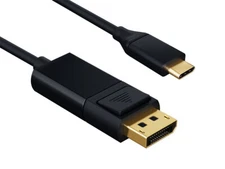 10ft USB 3.1 Type C to DisplayPort Cable, Male to Male, 4K Support, Black