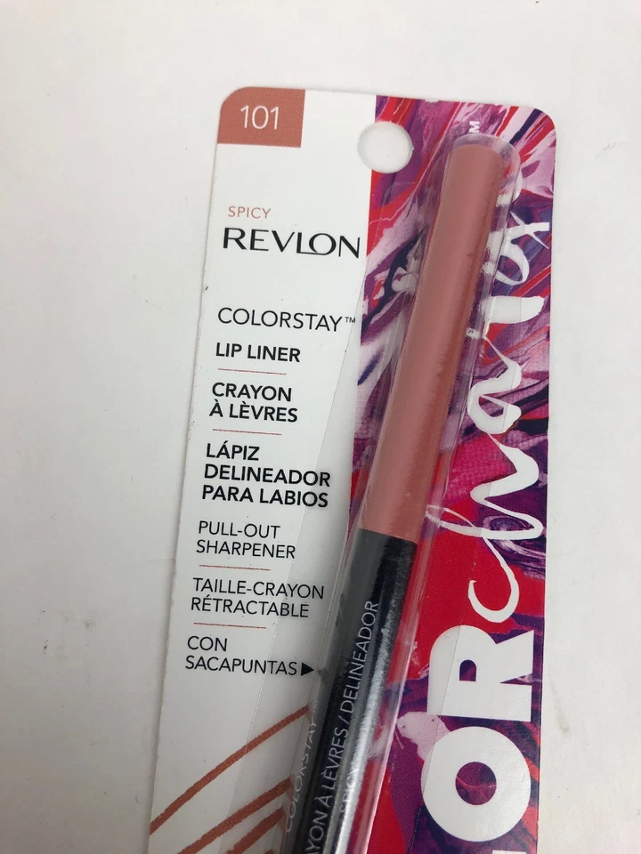 Revlon Colorstay Lip Liner w/ Pull-Out Sharpener - #101 SPICY -FSTSHP - Image 2 of 4