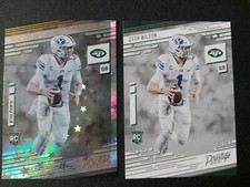 (2) 2021 Panini Prestige Astral/Base Zach Wilson RC # 202 New York Jets