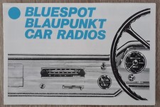 Brochure autoradio Bluespot Blaupunkt c.1962 - Colonia Marburgo Brema Windsor