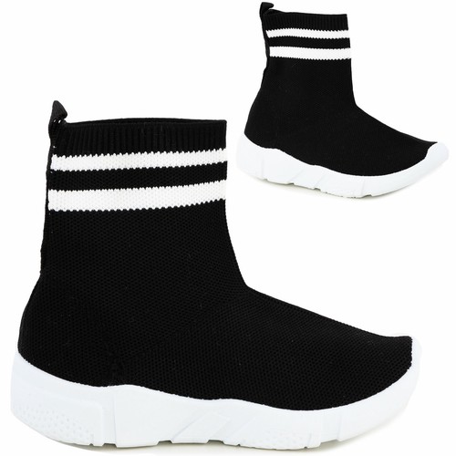 Scarpe bambino bambina calzino elasticizzato tessuto elastico sneakers  ST1804 | eBay