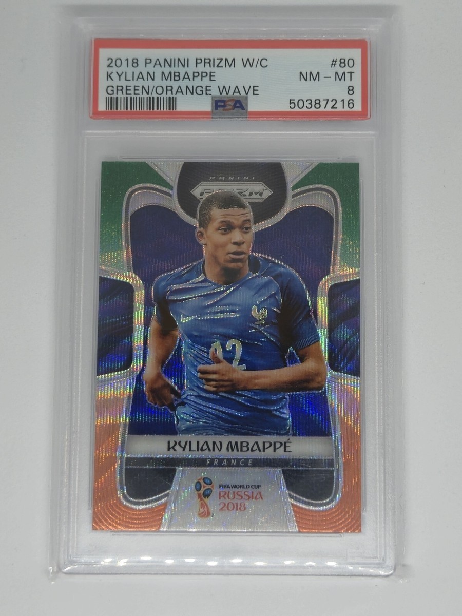 PSA9 RC mbappe panini 2018 W杯 2018 Panini World Cup Black Back 209 Kylian Mbappe PSA 6 RC