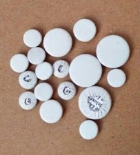 17 Pcs White Pads for Clarinet Genuine Leather Pad