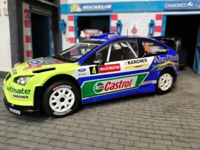 FORD FOCUS WRC, RALLY WALLES GB 2007, HIRVONEN 1:18 ALTAYA IXO