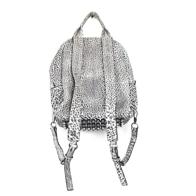 Alexander Wang Backpack Bag Dumbo Rhodium Alexander Wang Dumbo Backpack White Black Rhodium Studded  main image 3