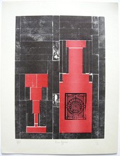 G�nther Tobisch Vino Typico Orig Typograph 1983 Signed 