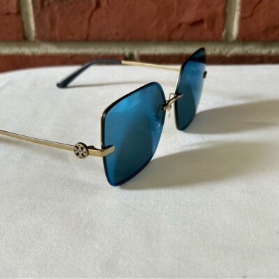 Tory Burch Tay 6080 Blue Reflective Mirror Square Women display picture 1